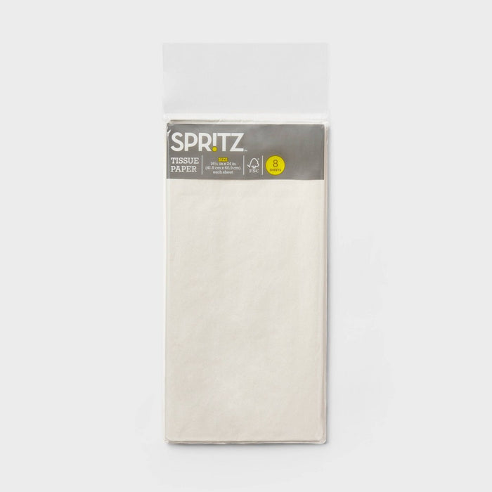 8ct Pegged Gift Packaging Tissues White - Spritz