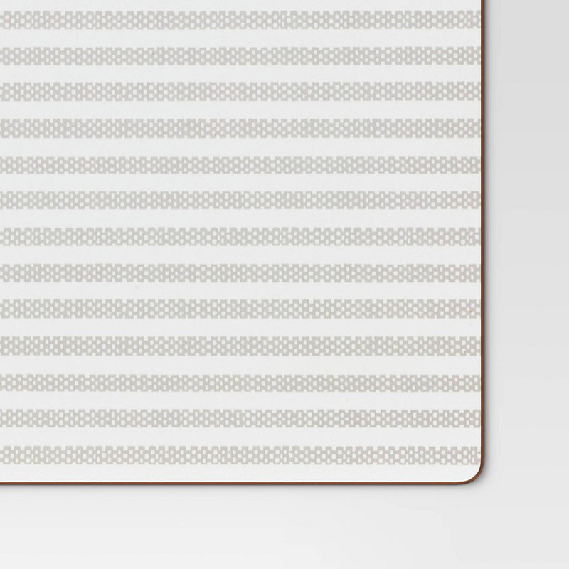 Cork Striped Placemat White - Threshold