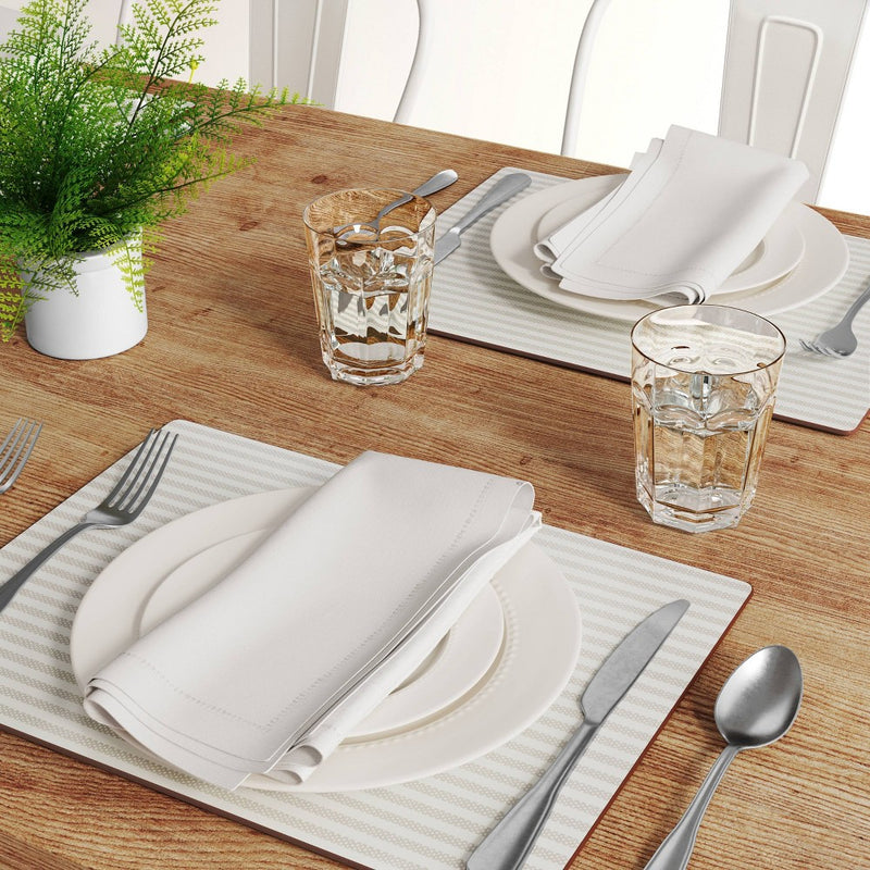 Cork Striped Placemat White - Threshold