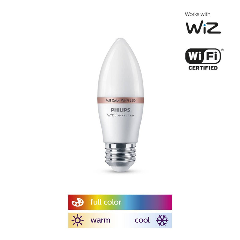 Philips Smart 40W Color Candelabra Base (E12) Candle 1P