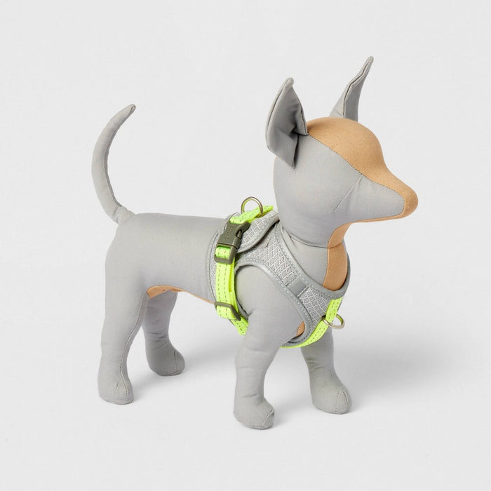 Reflective Basic Mesh Dog Harness - XS - Gray - Boots & Barkley