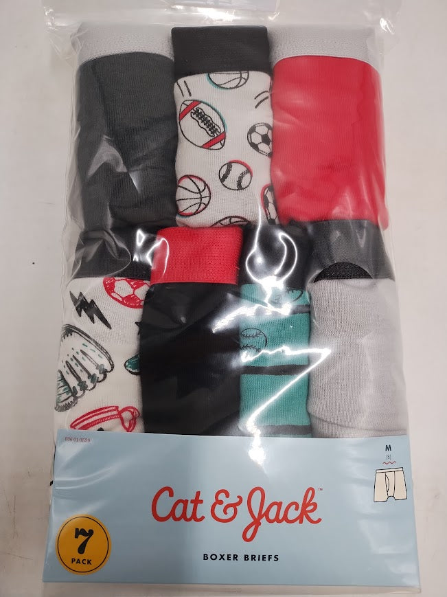 Boys' 7pk Sports Boxer Briefs - Cat & Jack Red M