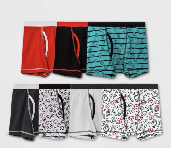 Boys' 7pk Sports Boxer Briefs - Cat & Jack Red M