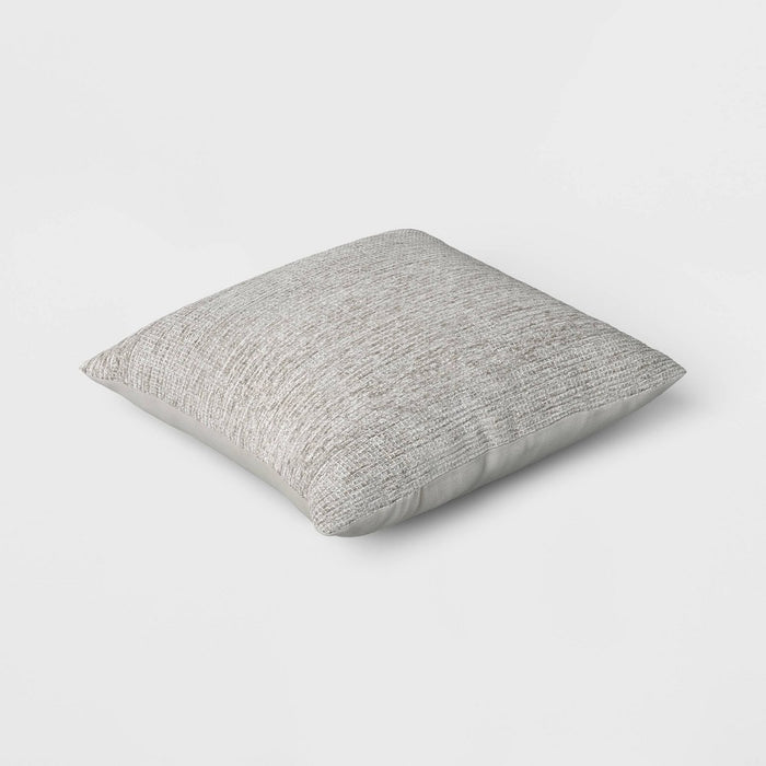 Checkerboard Woven Cotton Square Throw Pillow Gray - Room Essentials (LOCAL PICKUP ONLY)