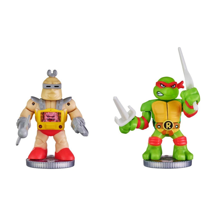 Akedo Teenage Mutant Ninja Turtles Raphael vs Kraang Mini Figure Set - 2pk