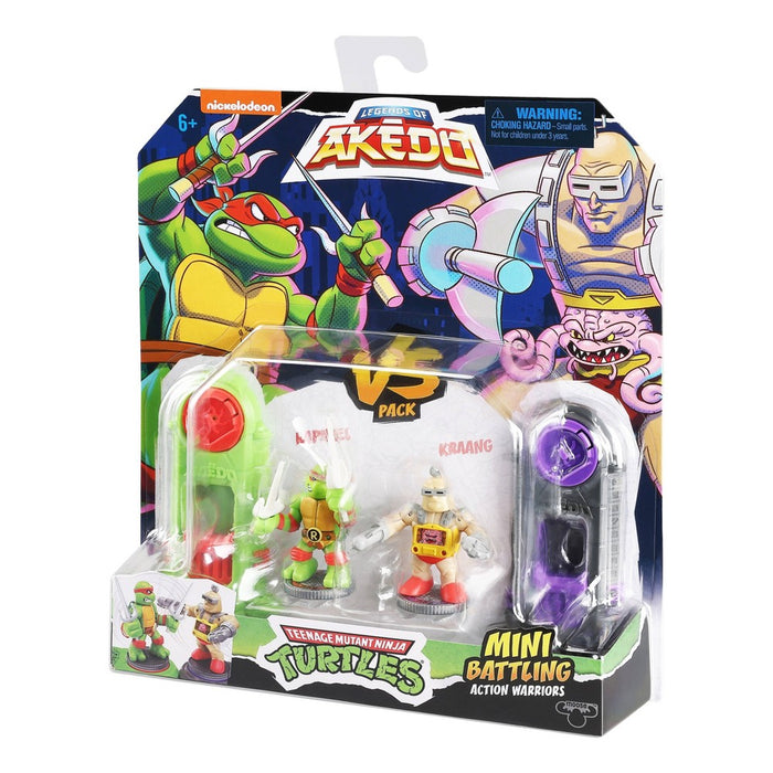 Akedo Teenage Mutant Ninja Turtles Raphael vs Kraang Mini Figure Set - 2pk