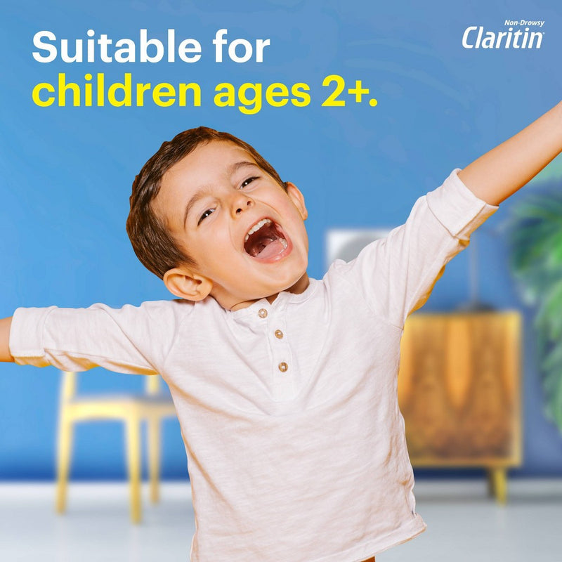 Children's Claritin Loratadine Allergy Relief 24 Hour Non-Drowsy Grape Liquid - 4 fl oz