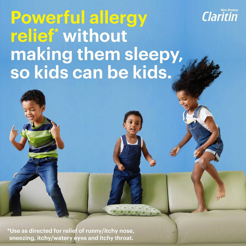 Children's Claritin Loratadine Allergy Relief 24 Hour Non-Drowsy Grape Liquid - 4 fl oz