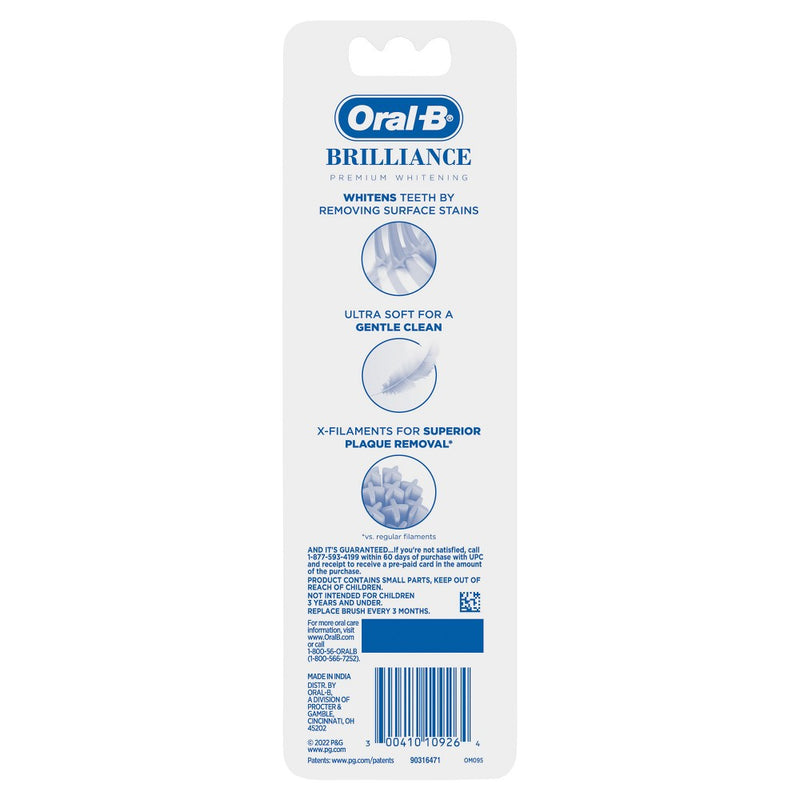 Oral-B Brilliance Whitening Toothbrush - Black - 2ct
