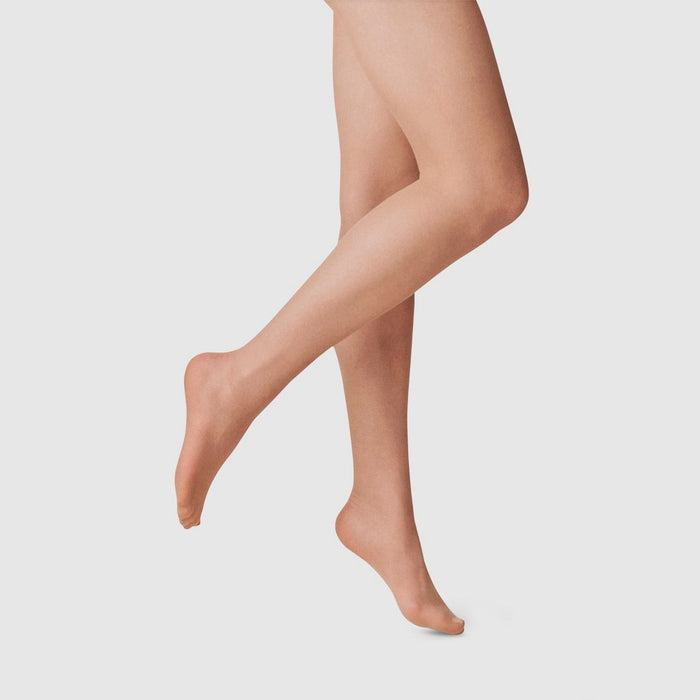 Women's 20D Sheer Control Top Tights - A New Day Honey Beige S/M