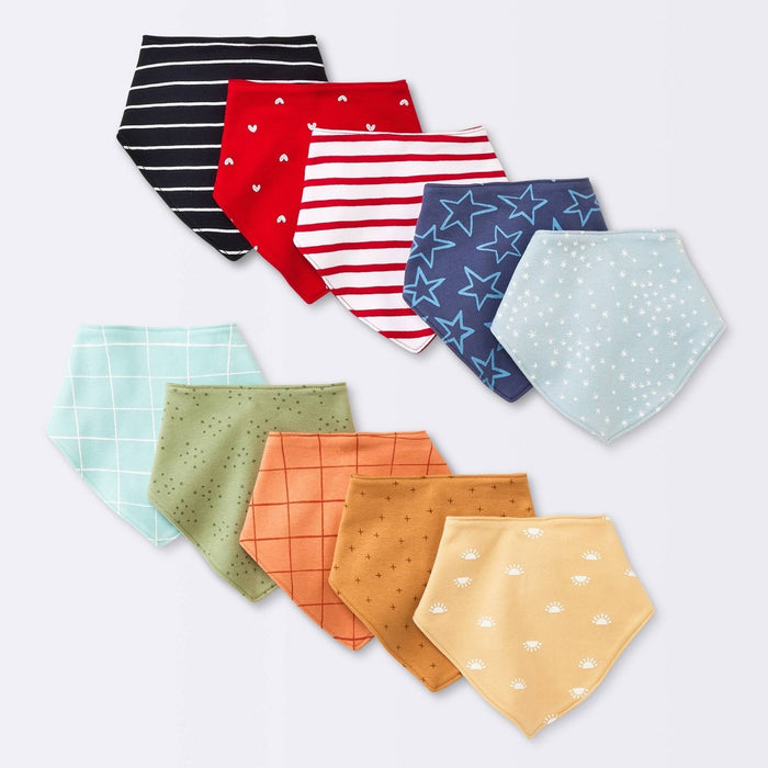 Baby 10pk Bandana Bib - Cloud Island