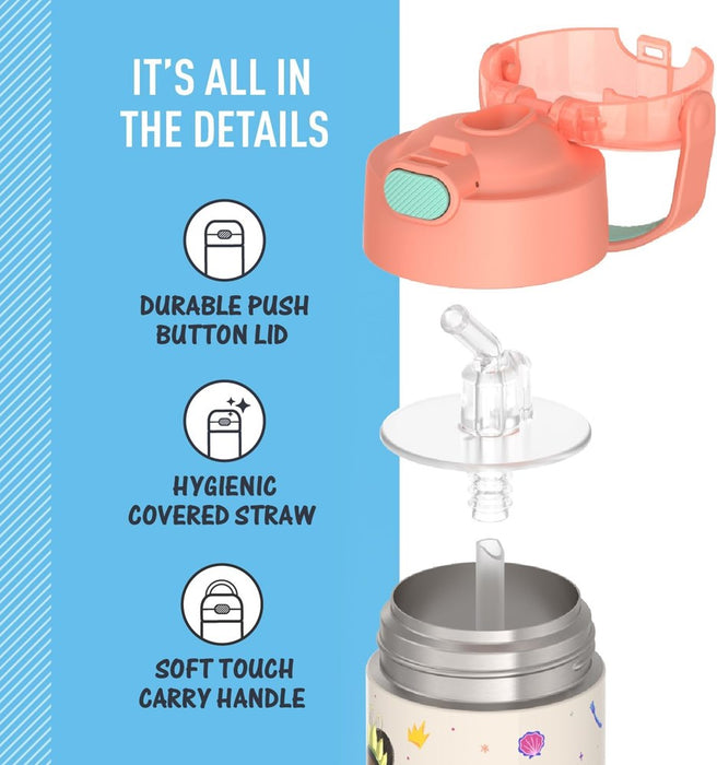 Thermos Kids' 12oz FUNtainer Stainless Steel Water Bottle - Princess