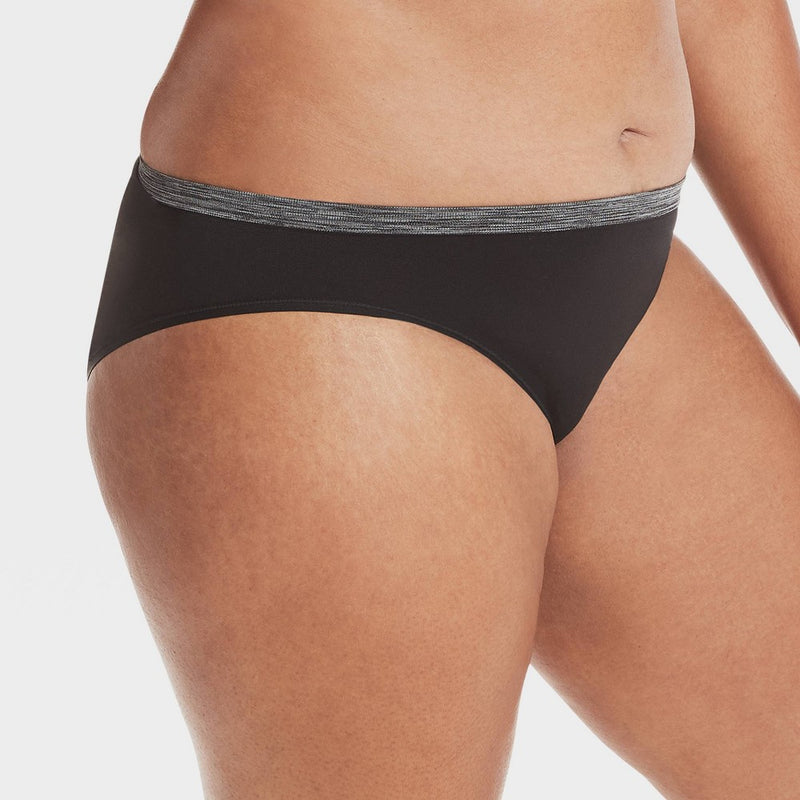 Hanes Women's 6pk Comfort Flex Fit Seamless Bikini Underwear - Colors May Vary L