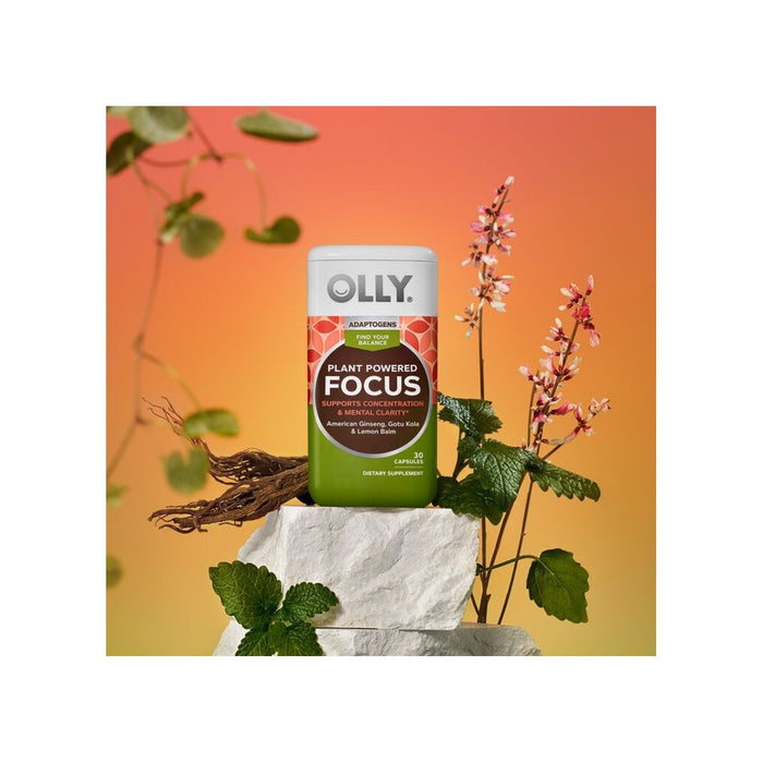 OLLY Plant Powered Focus Adaptogens Capsules - 30ct