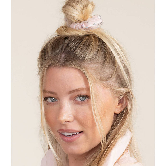 scunci be-u-tiful Rhinestone Embellished Hair Scrunchie - Pink