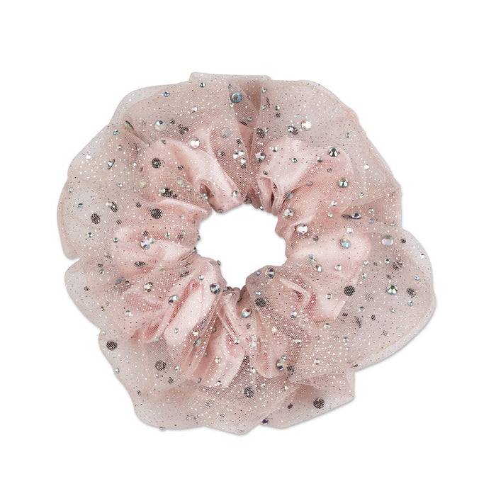 scunci be-u-tiful Rhinestone Embellished Hair Scrunchie - Pink