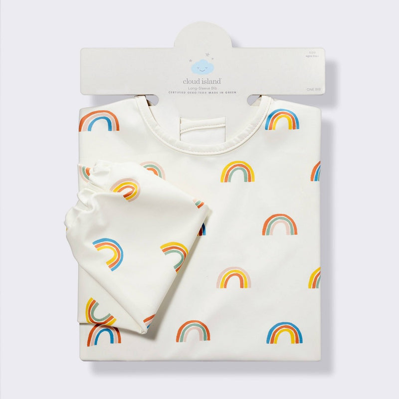 Long Sleeve Bib - Rainbow - Cloud Island