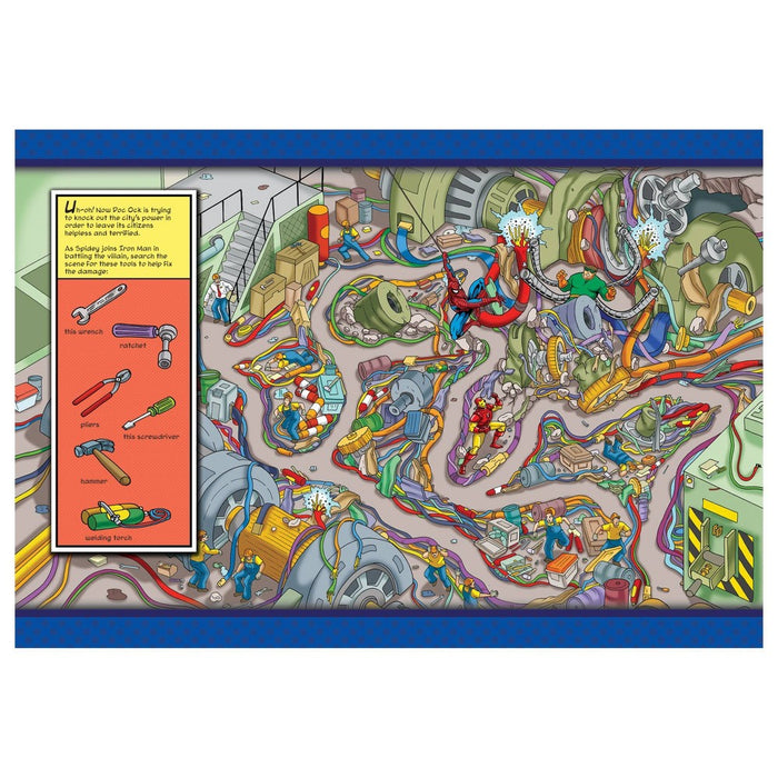 Marvel Look and Find 3D Activity Book with 3D Glasses (Hardcover)