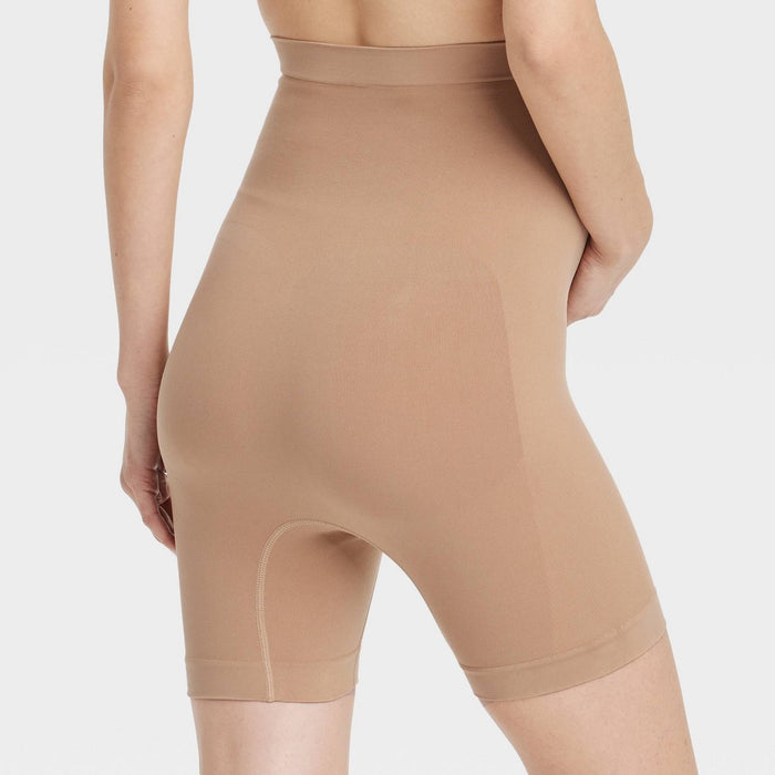 Shapewear Bike Shorts Maternity - Isabel Maternity by Ingrid & Isabel Taupe XS