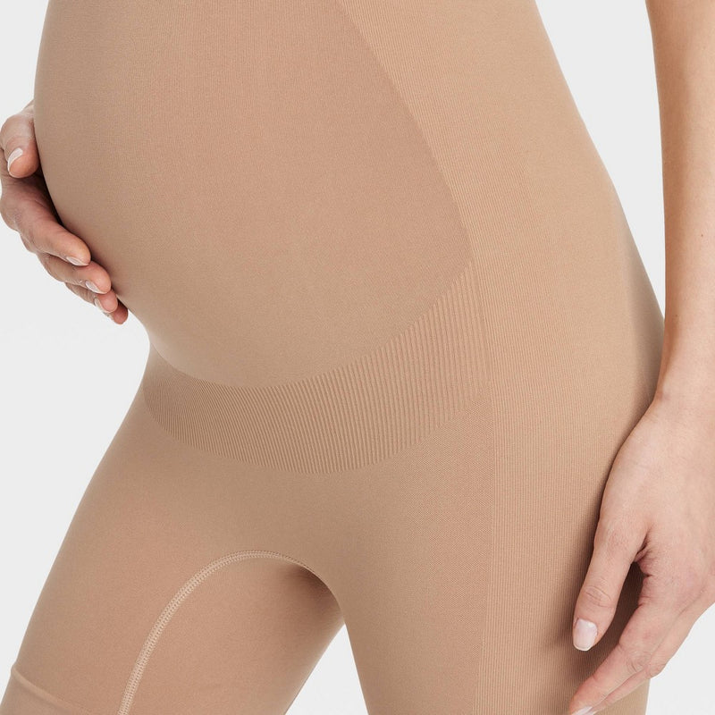 Shapewear Bike Shorts Maternity - Isabel Maternity by Ingrid & Isabel Taupe XS