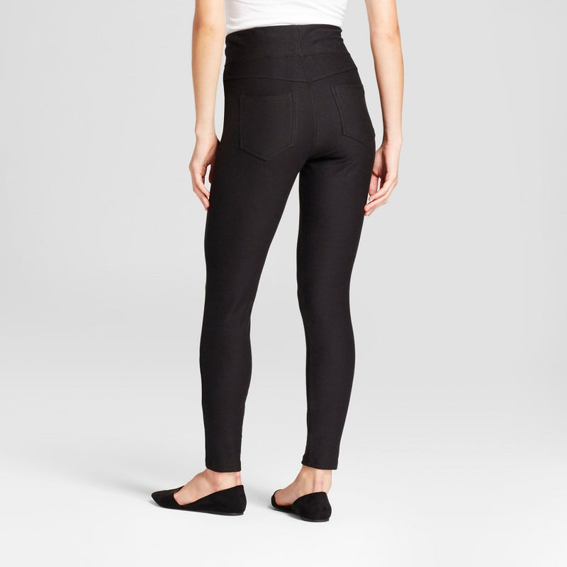 Women's High-Waist Jeggings - A New Day Black M