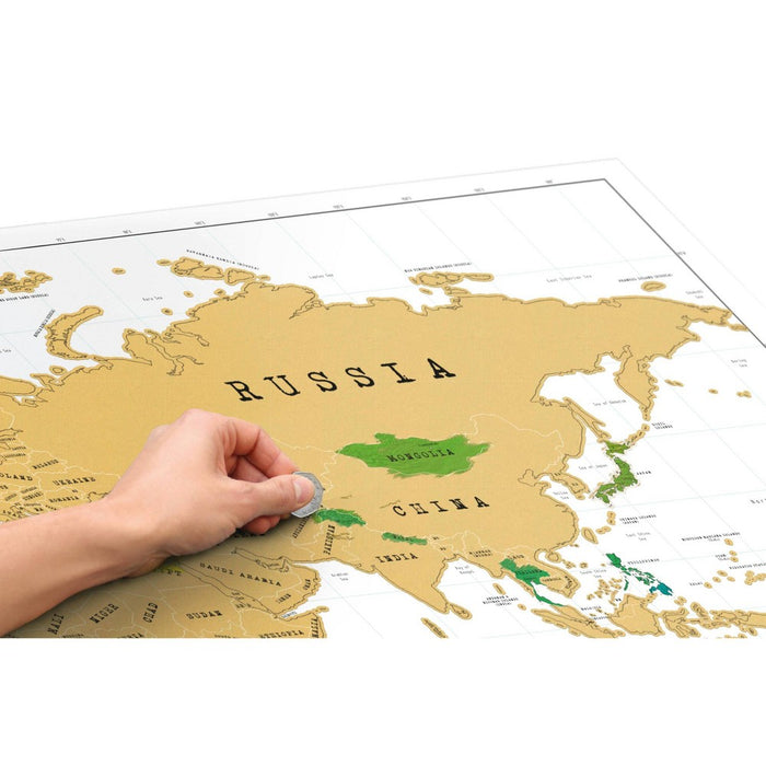 White Scratch Off Map