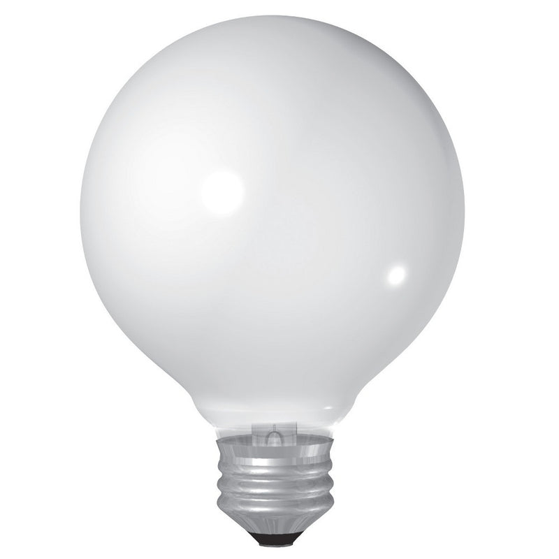 GE 25w 4pk G25 Incandescent Light Bulb White