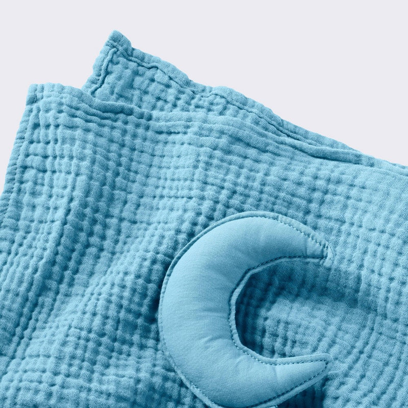 Security Blanket - Blue Muslin - S - Cloud Island