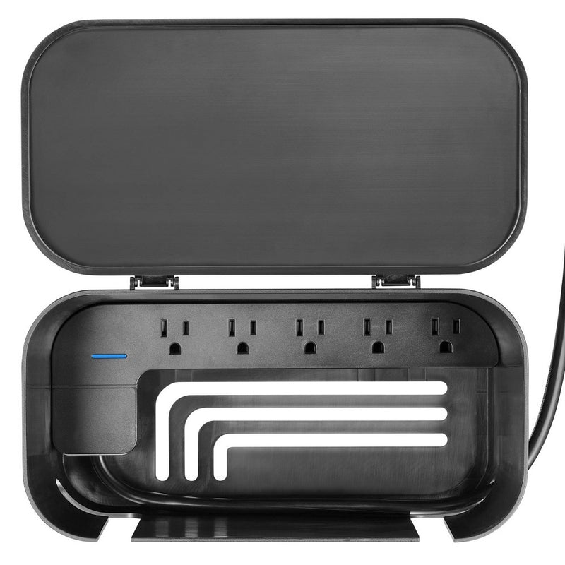 Globe Electric Cord Management Box Black