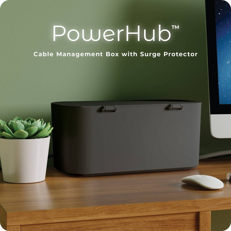 Globe Electric Cord Management Box Black