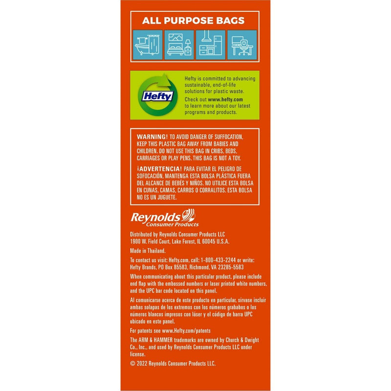 Hefty Ocean Water Trash Bag - Medium - 26ct
