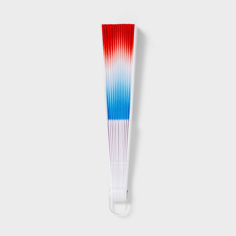 Kids Collapsible Personal Fan Radiant Red White and Blue - Sun Squad