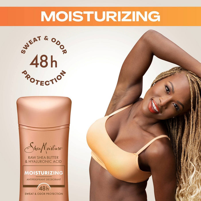 SheaMoisture Moisturizing Antiperspirant Deodorant Stick with Raw Shea Butter & Hyaluronic Acid - 2.6oz