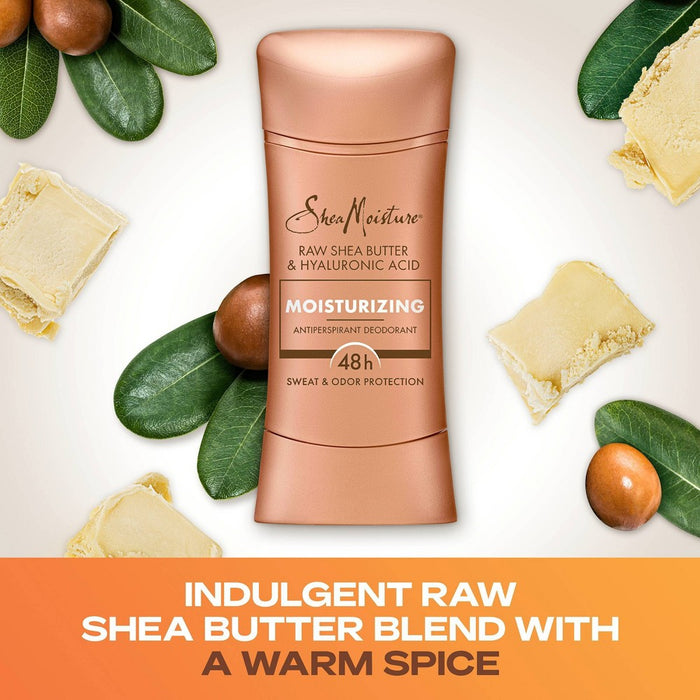 SheaMoisture Moisturizing Antiperspirant Deodorant Stick with Raw Shea Butter & Hyaluronic Acid - 2.6oz