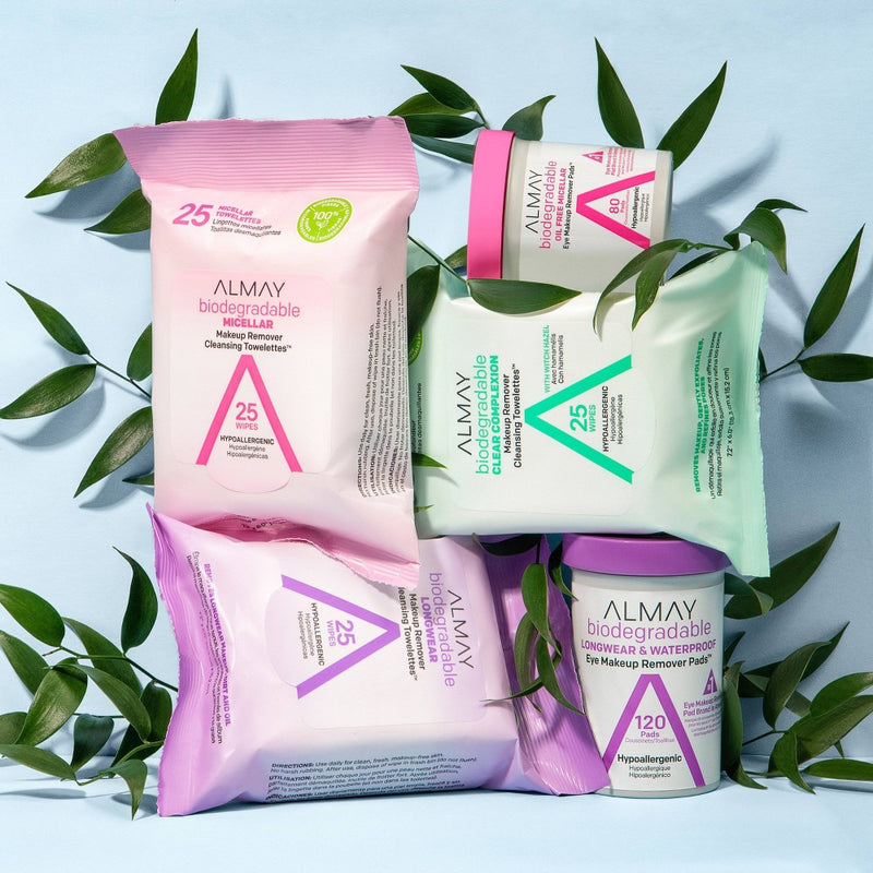 Almay Biodegradable Longwear Makeup Remover Cleansing Towelettes - 25ct