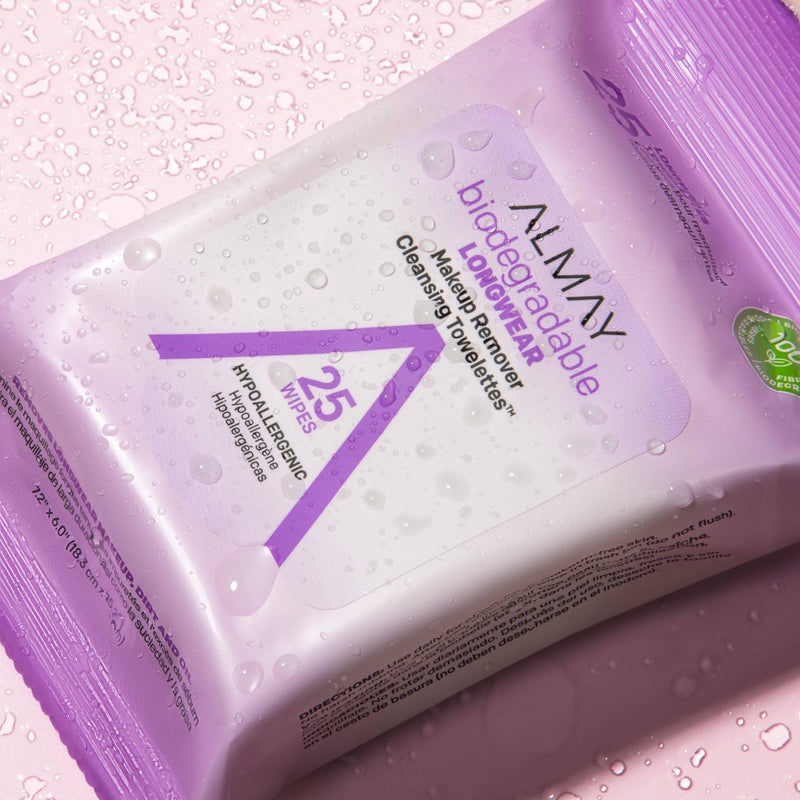 Almay Biodegradable Longwear Makeup Remover Cleansing Towelettes - 25ct
