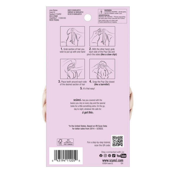 scunci Pop Hair Clip