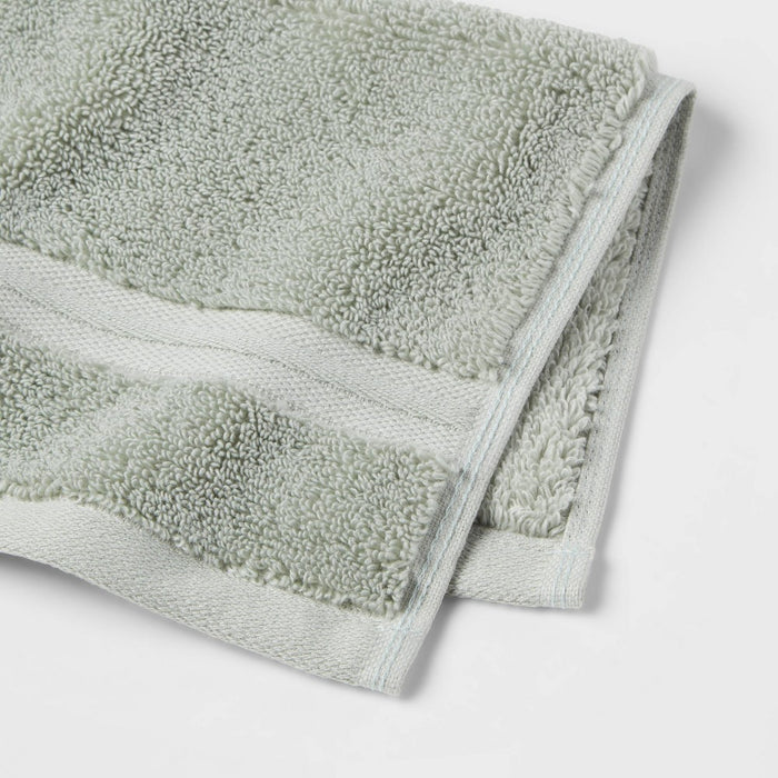 Spa Plush Washcloth Light Mint - Threshold