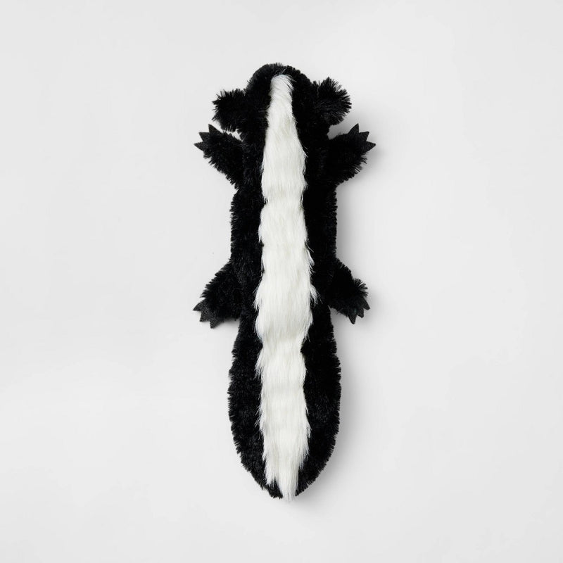 Skunk Flat Crinkle Plush Dog Toy - Boots & Barkley