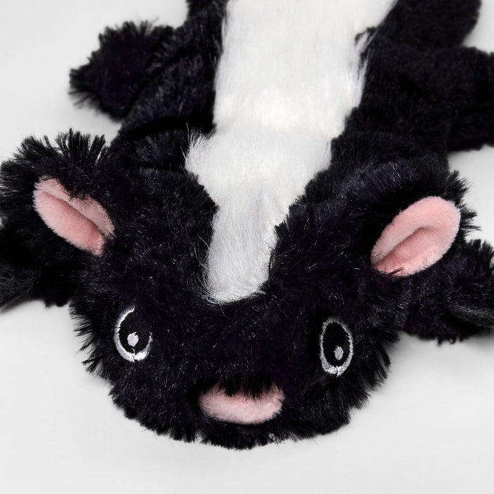 Skunk Flat Crinkle Plush Dog Toy - Boots & Barkley