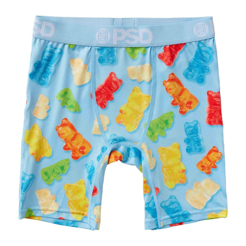 PSD Boys' 2pk 'Gummy Bears' Boxer Briefs - Gray/Blue L