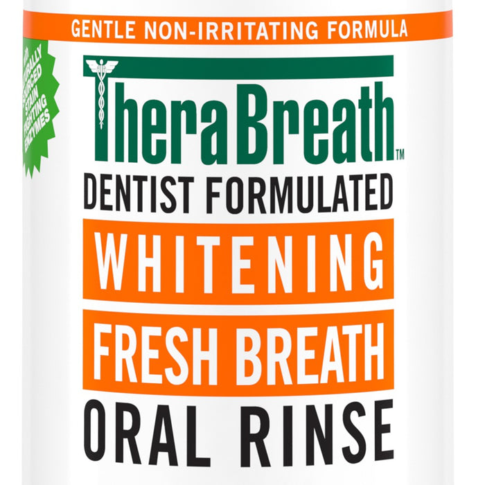 TheraBreath Whitening Mint Mouthwash - Dazzling Mint - 16 fl oz