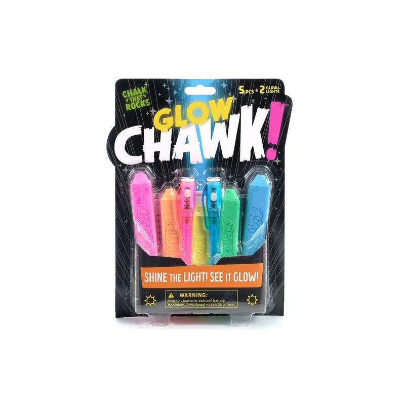 Chuckle & Roar Glow Chawk! Sidewalk Chalk - 5ct