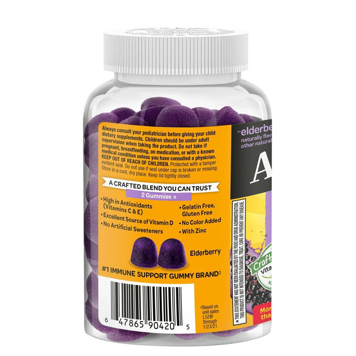 Airborne Adult Elderberry Gummies with Vitamin C & Vitamin D - 74ct