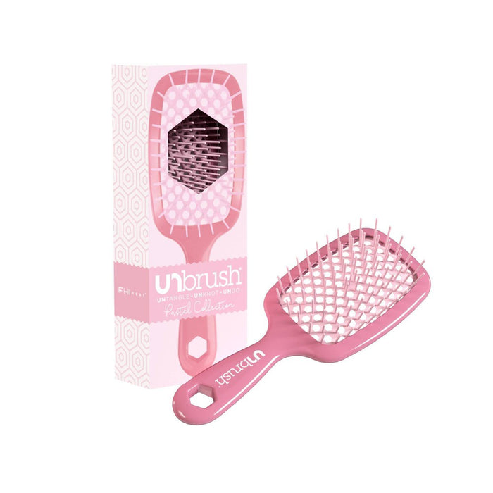 UNbrush Detangler Hair Brush - Pastel Rose Dark Pink