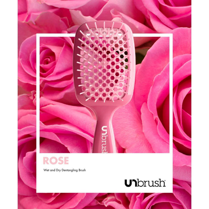 UNbrush Detangler Hair Brush - Pastel Rose Dark Pink