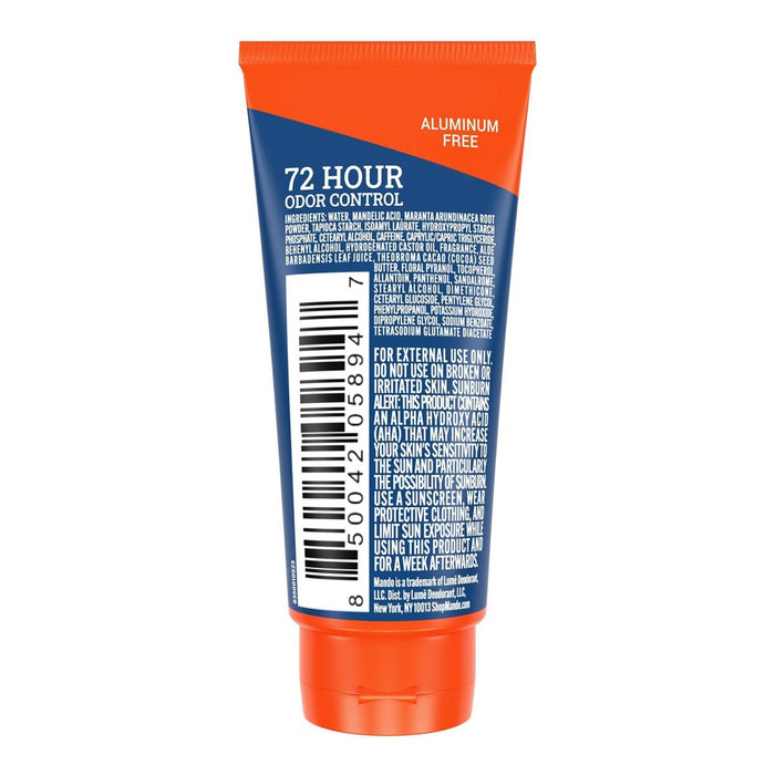 Mando Whole Body Deodorant - Men's Aluminum-Free Invisible Cream Deodorant - Pro Sport - Trial Size - 0.5oz