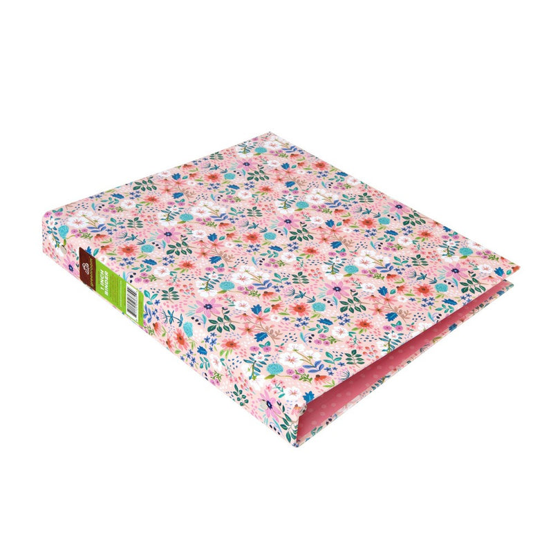 1" Ring Binder Ditsy Floral Pink - greenroom
