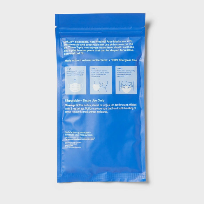 Disposable Face Mask - 10ct - up & up