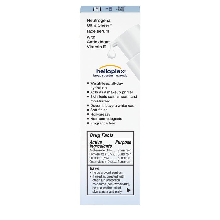 Neutrogena Ultra Sheer Moisturizing Sunscreen Serum - SPF 60 - 1.7 fl oz